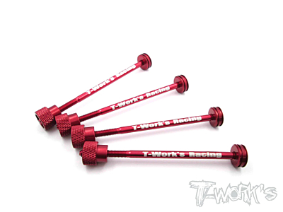 T-Work's 1/10 Touring Tire Holder (4pcs, Red)