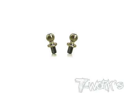 T-Work's 7075-T6 Hard Coated Alum. 4.8x4.5mm Ball End for Yokomo BD8/9/10/11/12/MS1.0 (2pcs)