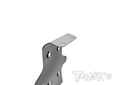 T-Work's Stainless Steel Front Chassis Skid Protector for Xray XB8'23  (2pcs)