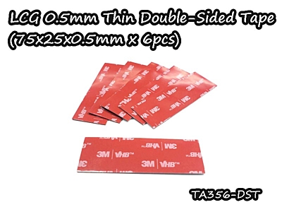 Vigor LCG 0.5mm Thin Double-Sided Tape 75x25x0.5mm (6pcs)