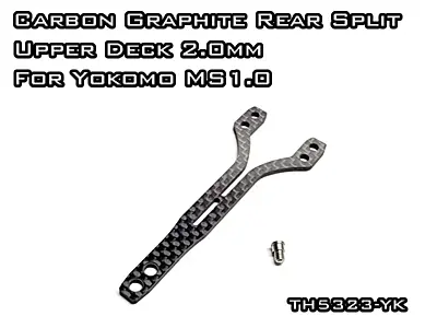 Vigor Carbon Graphite Rear Split Upper Deck 2.0mm for Yokomo MS1.0