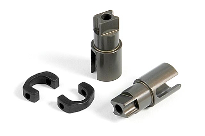 XRAY Alu Solid Axle Driveshaft Adapters - Hard Coated (2pcs)