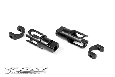 XRAY Steel Solid Axle Driveshaft Adapters - Hudy Spring Steel™ (2pcs)