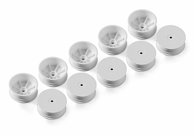 XRAY 2WD Front Wheel Aerodisk With 12mm Hex IFMAR - White (10pcs)