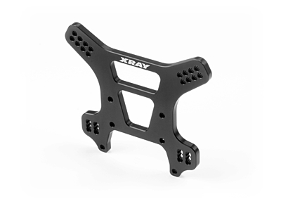 XRAY Alu Rear Shock Tower for Semi-Split Bulkhead (4mm)