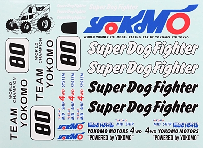 Yokomo Super Dog Fighter Decals