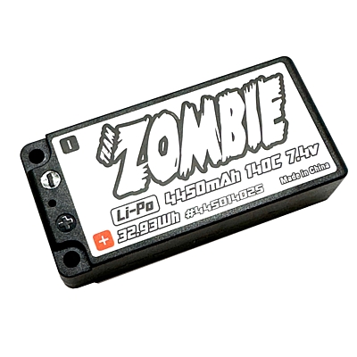 Zombie Shorty 4450mAh 7.4V 2S 280C/140C LiPo (5mm, 180g)