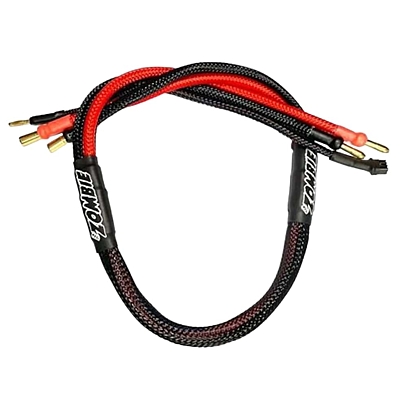 Zombie 4mm, 5mm Tube Plug 2S-Balance 600mm 12Awg Charging Cable (Red Black)